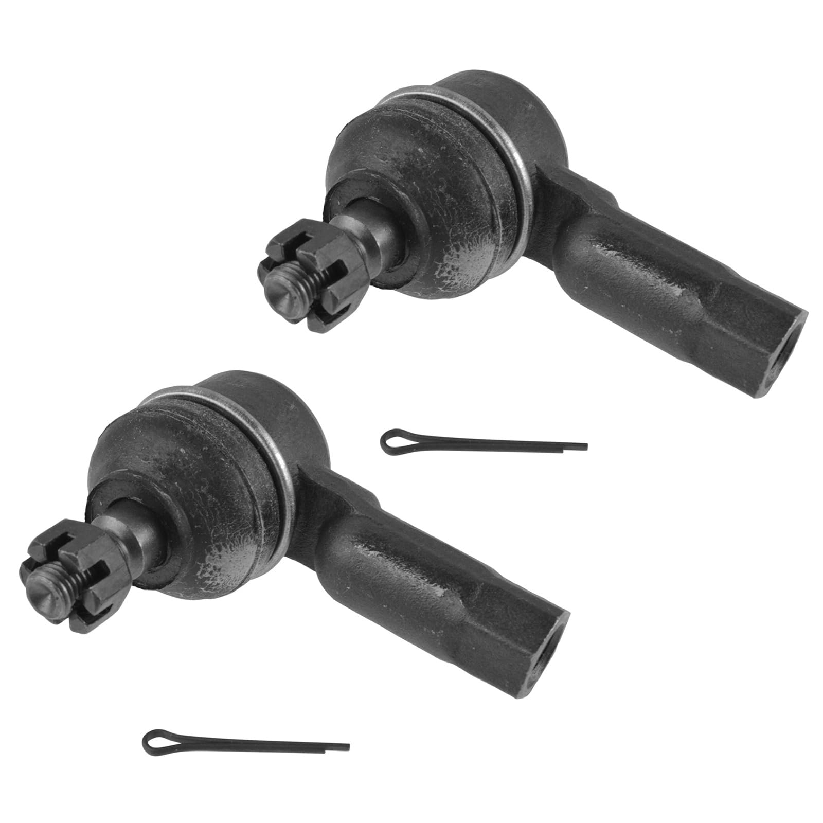 TRQ Front Outer Tie Rod Set 2 Piece Compatible with 1986-1989 Acura Integra 1979-1989 Honda Accord 73-87 Civic