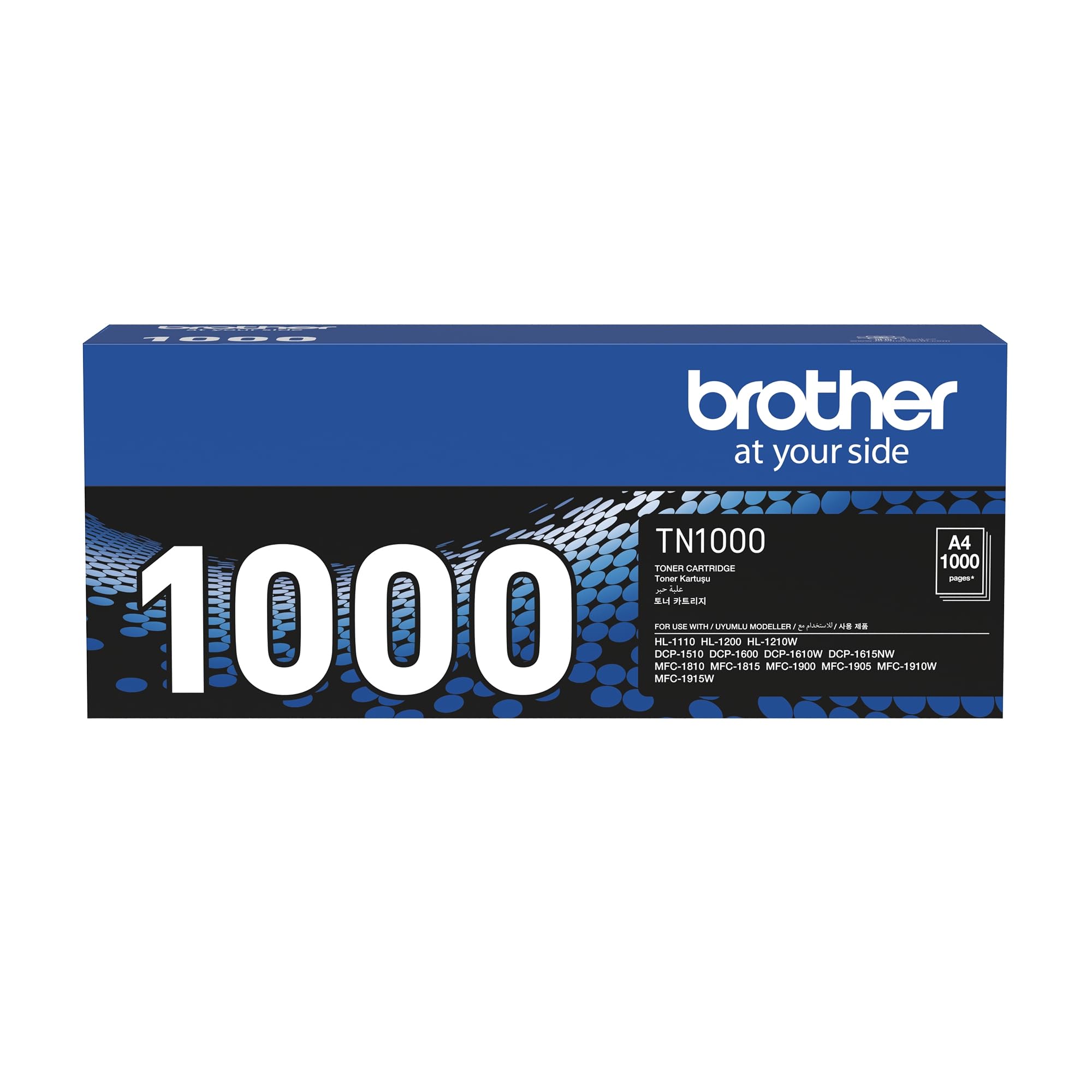 Brother Laser Toner Cartridge - TN1000, Black