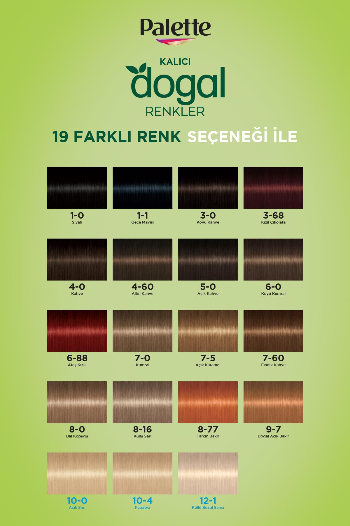 Palette Kalıcı Doğal Renkler 7-0 Kumral Shea Yağı & Yulaf Çekirdeği Özlü Saç Boyası