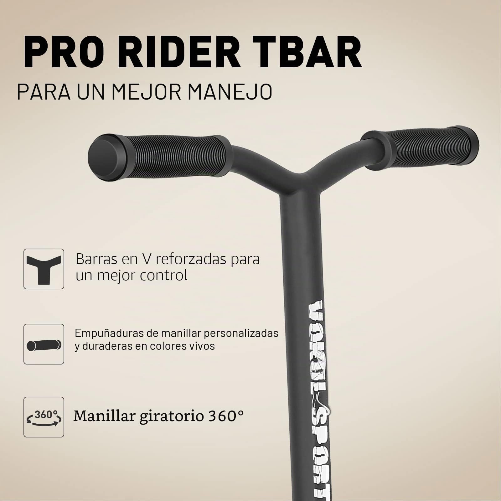 Stunt Scooter Pro Trick Scooters for Kids & Teenagers Age 6+ Boys Girls, Kick Freestyle Beginner Scooter 360 Spin Handlebar, Robust Aluminum Frame 100mm Smooth Wheels