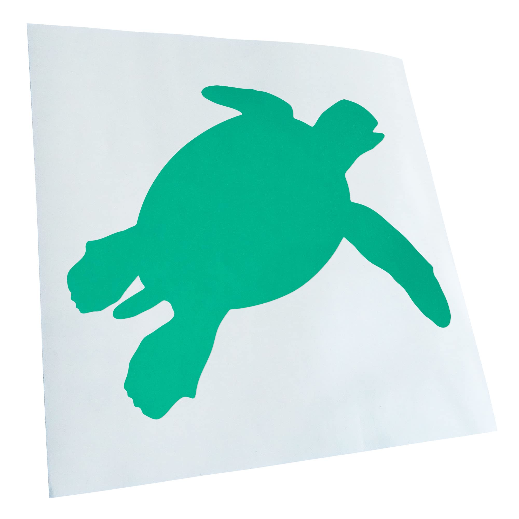 Kiwistar - Car Sticker - Turquoise - 12 x 10 cm Turtle Silhouette Sticker for Car, Laptop, Bicycle, Truck, Motorcycle, Multicoloured JDM Decal Racing