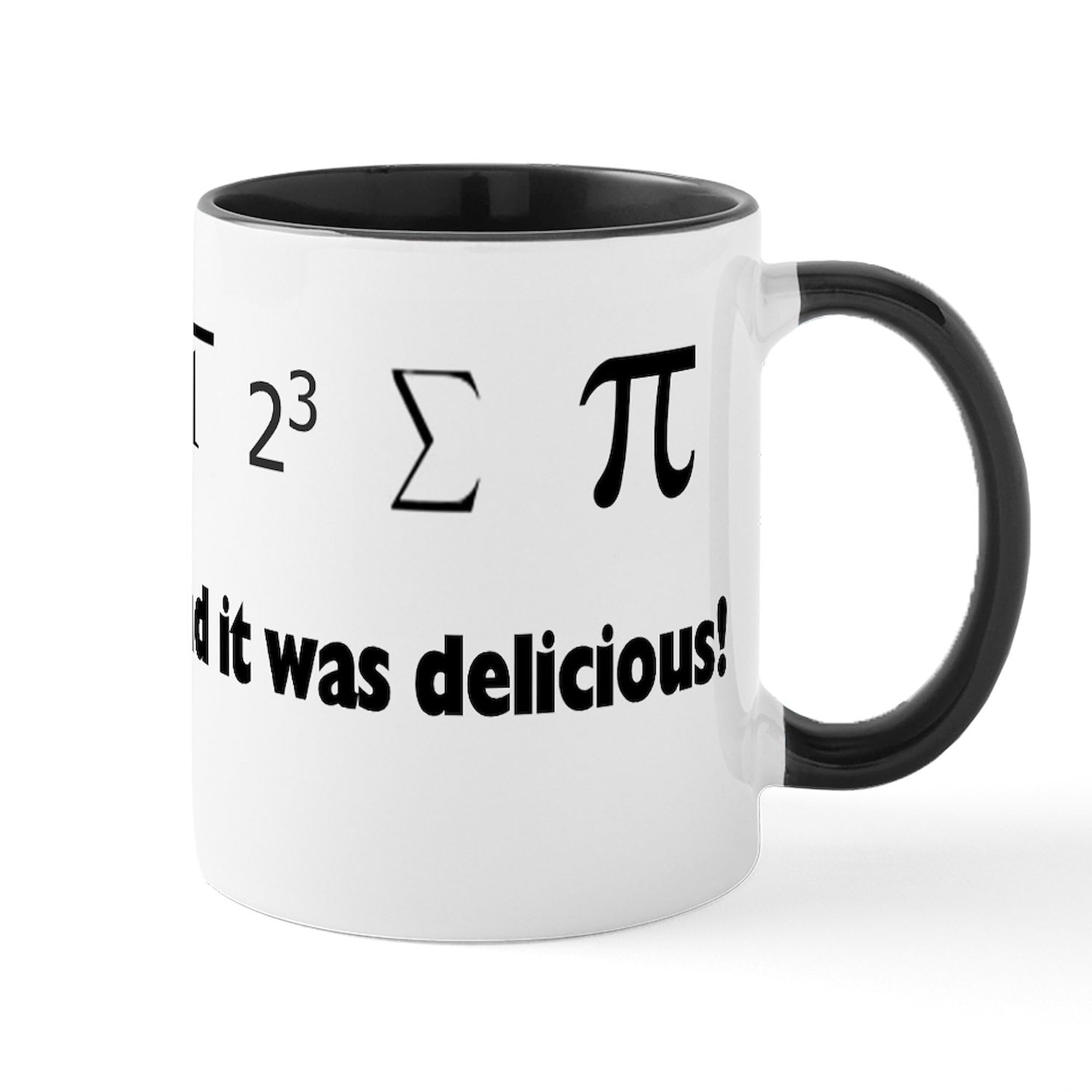 Amazon.com | CafePress I Ate Sum Pi Mug 11 oz (325 ml) Ceramic Coffee Mug: Coffee  Cups & Mugs