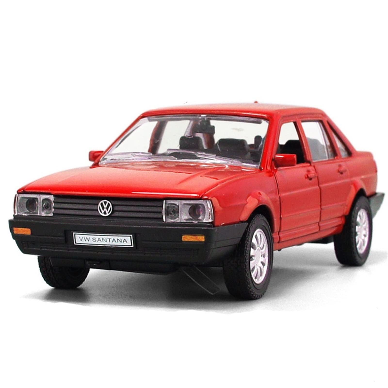 Simulation Alloy Die Cast Mini Car Model Toy Cars 1/32 For Santana Alloy Car Model Die Cast Pull Back Classic Car For Kids Gifts Toys ( Color : Red )