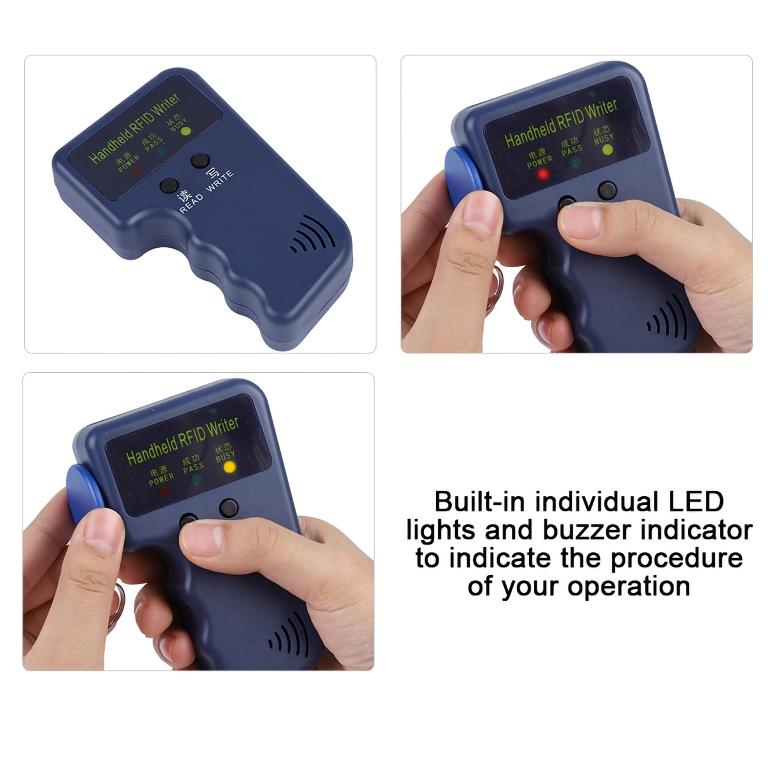 Tragbarer/tragbarer RFID Kartenleser/Schreiber Annäherungskarte Duplizierer Programm für RFID ID Karte mit 5 Tags Frequenz 125K