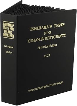 Professional 38 Piece Ishihara Color Vision Test Book 2024 Edition for Accurate Diagnosis