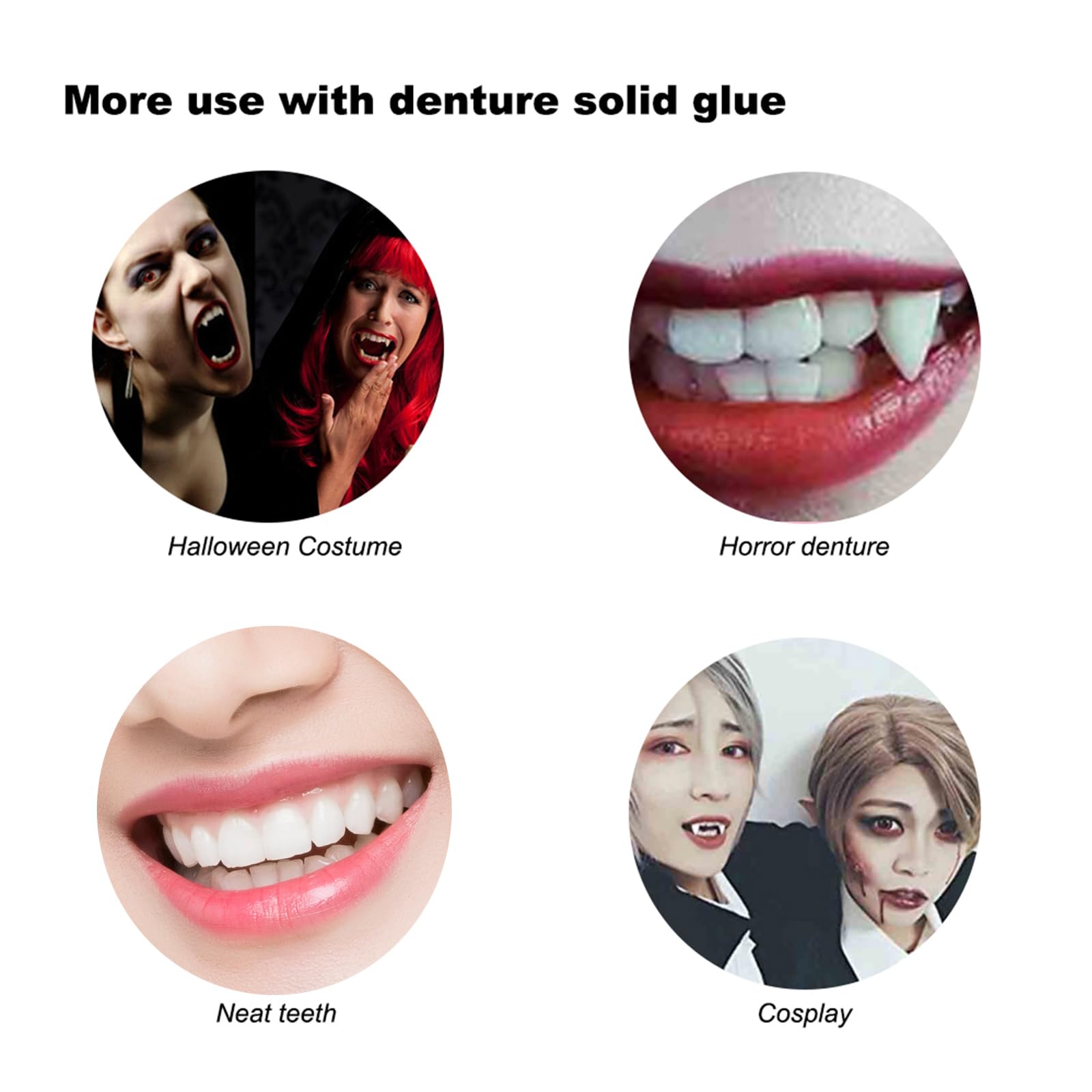 Thermal Forming Fake Teeth tymczasowa proteza zębowa z żywicy syntetycznej, 2 sztuki, zestaw protez do tymczasowej odbudowy brakujących i złamanych zębów