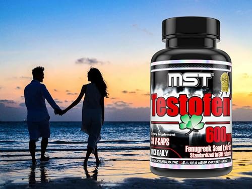 Miniatura 6 de MST Testofen Suplemento Twin Pack (2 botellas de 30 unidades cada uno) Extracto de semilla de fenogreco, refuerzo de testosterona libre, 600 mg, 60