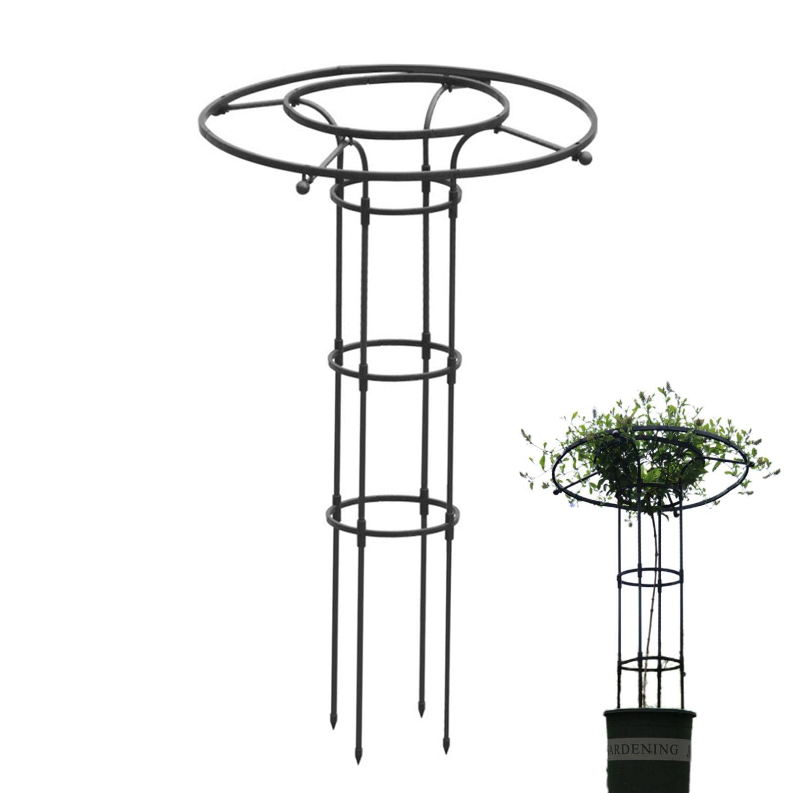 FCXWEVR Metal Garden Trellis for Climbing Plants Sturdy Vertical Plant Trellis Tower for Vines Tomatoes and More
