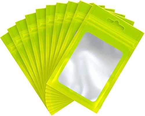 Miniatura 8 de Bolsas Mylar de almacenamiento para alimentos, 100 unidades con cierre hermético, resellables, con ventana transparente, para granos de café, bolsa