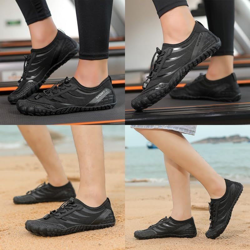 Unisex Zapatos Descalzos Hombre Mujer Zapatos de Agua Hombres Mujeres Barefoot Zapatillas Outdoor Secado Rápido Surf Calzado para Yoga Playa Transpirable Ligero y Antideslizante 37-46EU