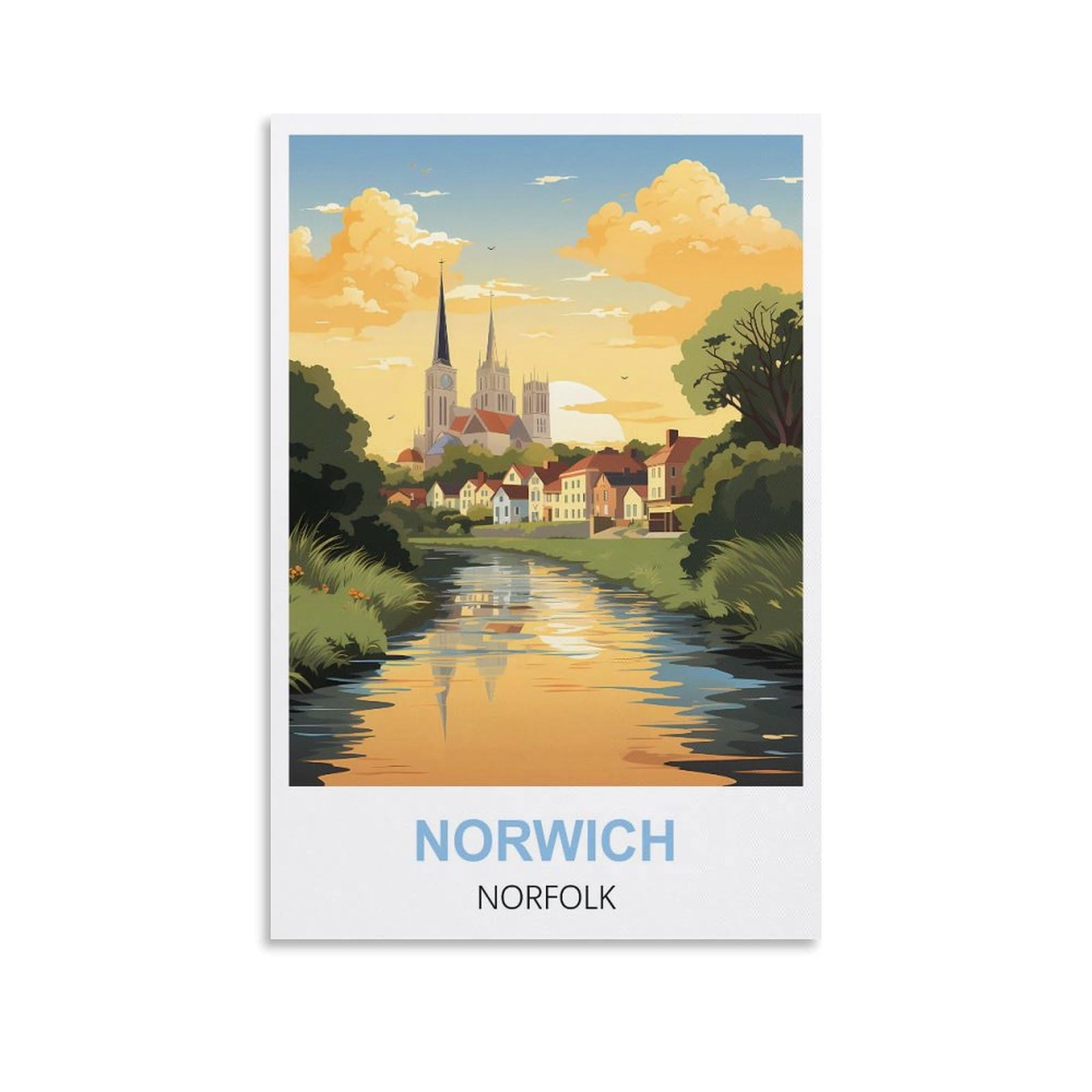 Funny Tin Signs Norwich Norfolk Vintage Signs Home Kitchen Rustic Travel Metal Signs Wall Art Decor 15x30cm