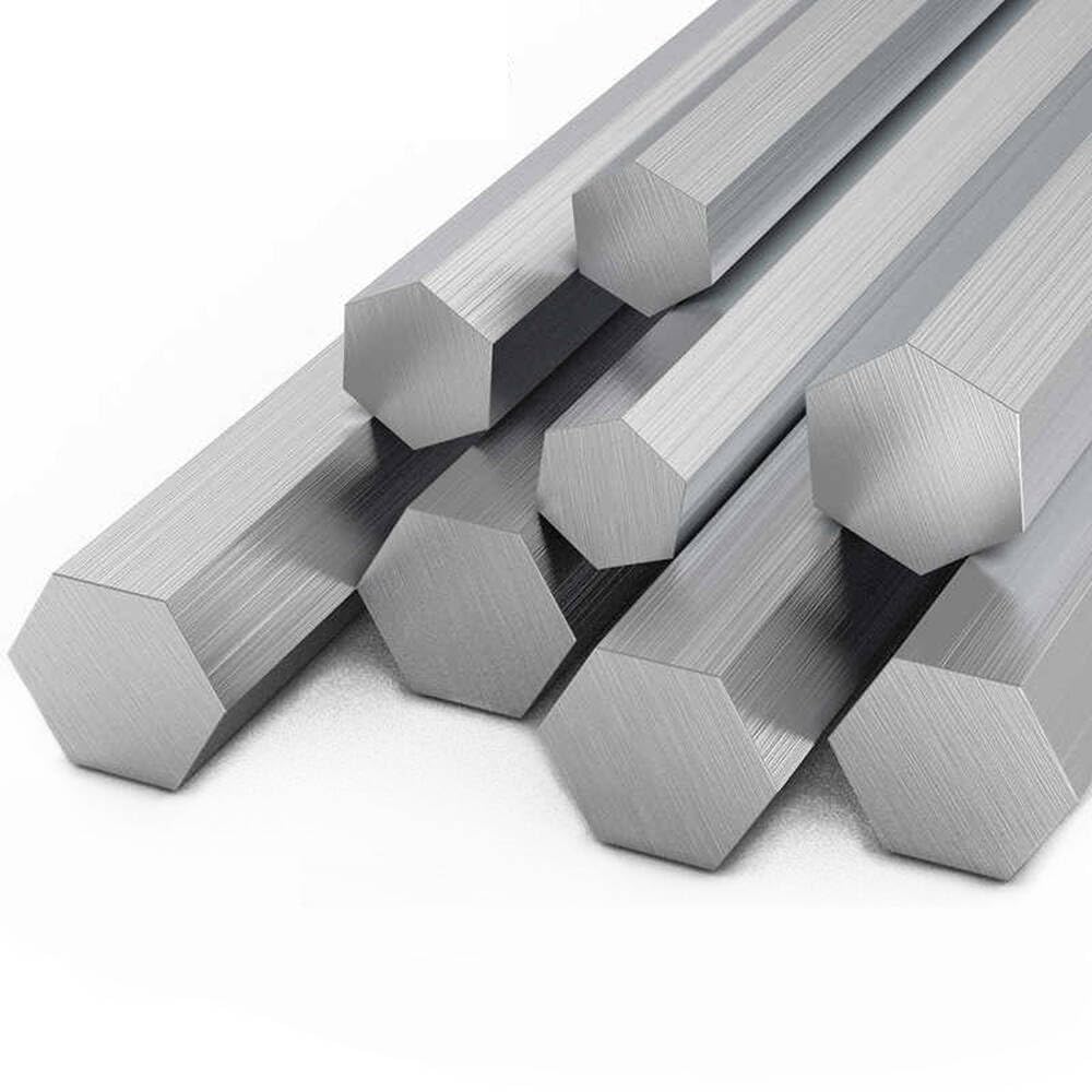 LanMaiXun 3pcs 5mm×500mm 6061 Aluminum Alloy Hex Bar, Solid Hexagonal Column Aluminum Bar