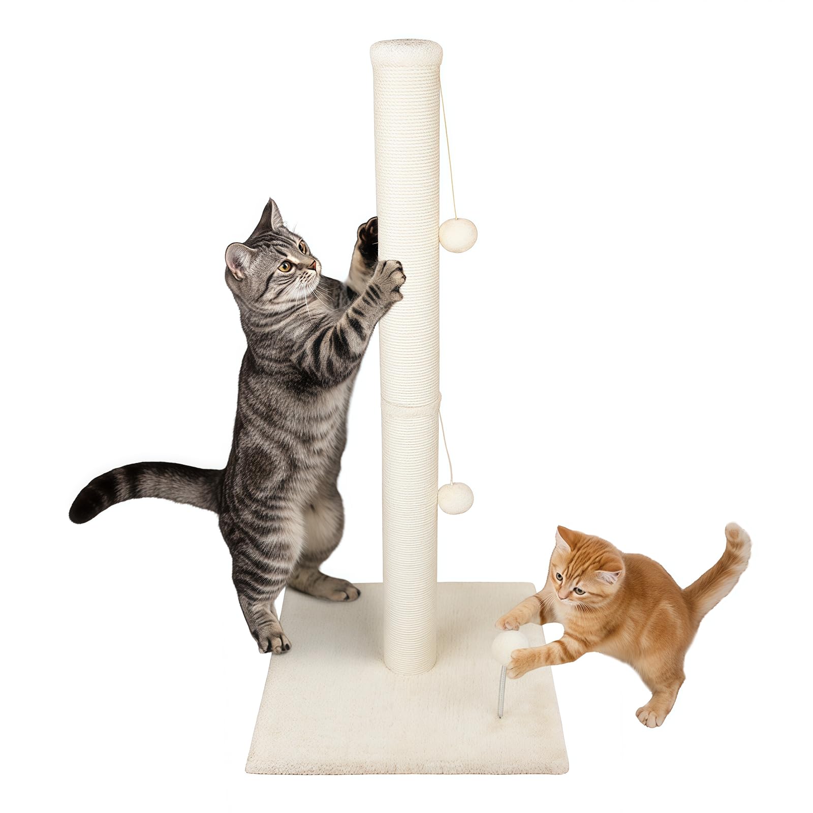 猫 おもちゃ 爪研ぎ つめとぎ ポール - OYANTEN 麻 爪とぎ 三つボー…