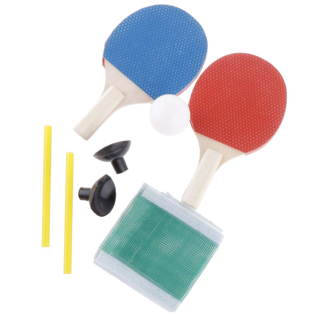 1 para mini tenisa stołowego rakieta do pingponga zestaw siatek + 1 x piłka
