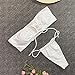 Summer Women's Print Split Swimsuit Fashion Swimwear Beachwear Bikini Bathing Suits for Women Retro (White, M)