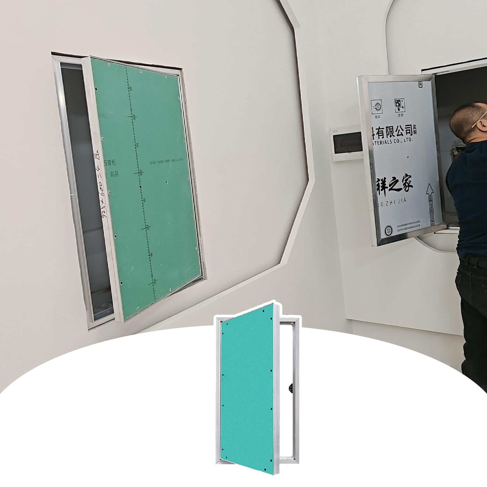Puerta de fácil mantenimiento para inspección de tuberías y registros eléctricos