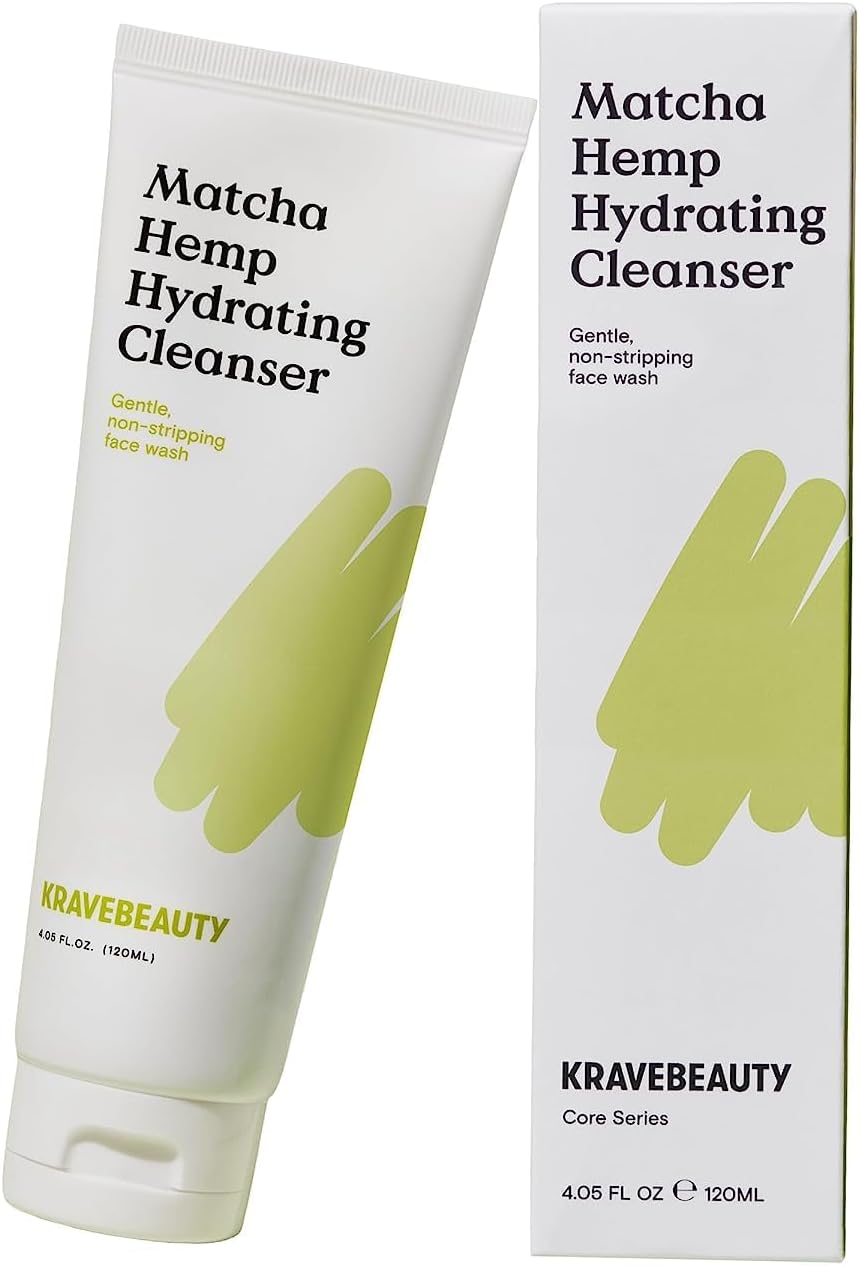 KRAVE Beauty Matcha Hemp Hydrating Cleanser FULL SIZE 120ml, 120 ml