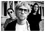 Nirvana Poster, Group Shot, Kurt Cobain, 1990s, Grunge Music, Art Print
