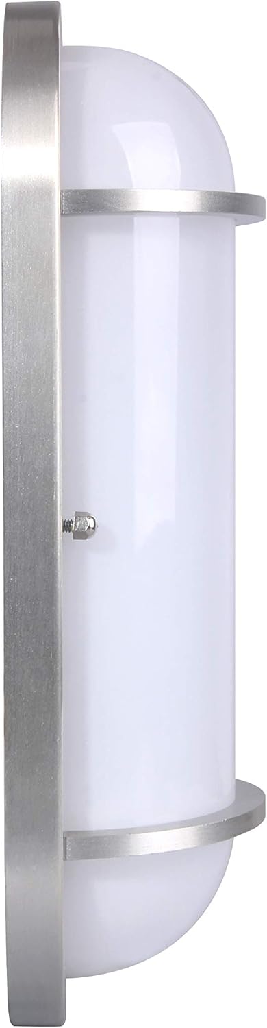 LIT-PaTH LED Bulkhead Light, Exterior Wall Light Fixture, 3000K Warm White, Aluminum, Outside Wall Sconce Lighting for Porch Patio Entryway