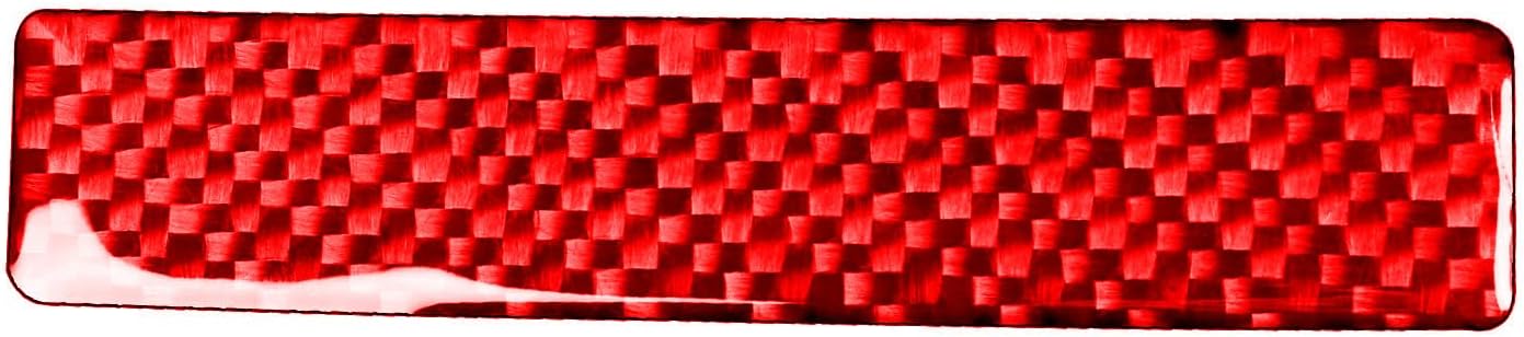 Generic Real Premium Carbon Fiber Decals Compatible with Chrysler 300 300C 2005 2006 2007 Car Dome Roof Sunroof Handle Puller Switch Trim Sticker Auto Interior Accessories Decoration Red, CR3C0507