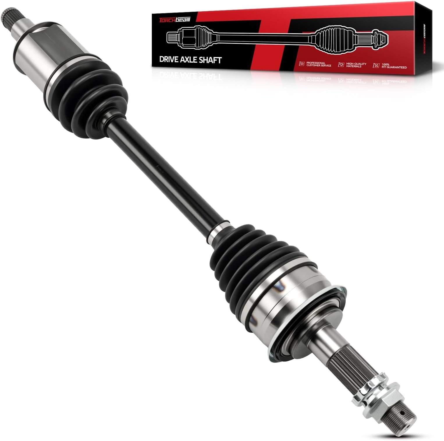 Torchbeam CV Axle Shaft Assembly Compatible with 2000-2006 Toyota Tundra, 2001-2007 Toyota Sequoia, Front CV Axle 66-5194