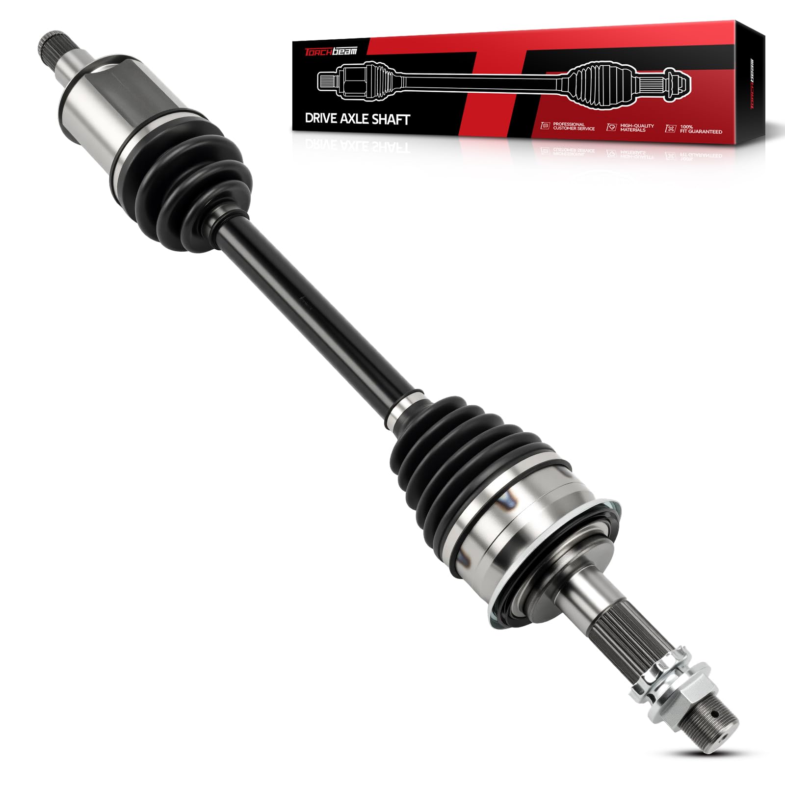 Torchbeam CV Axle Shaft Assembly Compatible with 2000-2006 Toyota Tundra, 2001-2007 Toyota Sequoia, Front CV Axle 66-5194