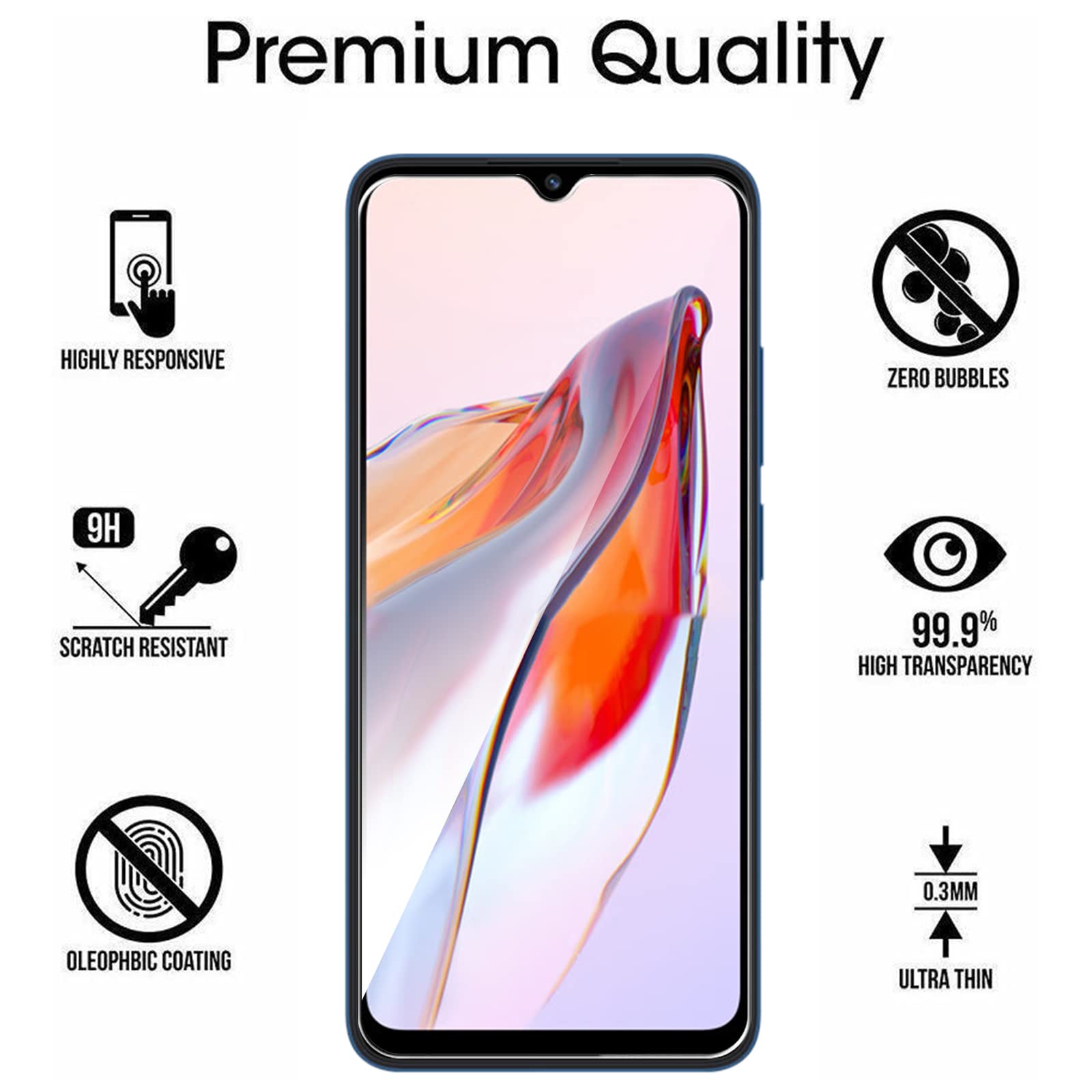 MEMELOKA Cover Per Xiaomi Redmi 12C/11A Con Vetro Temperato (3 Pezzi) – Custodia Militare Con Supporto Girevole In Metallo – Nero - 2