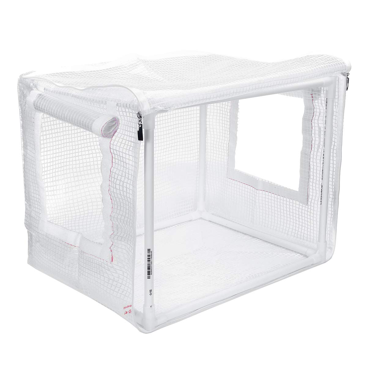 RanDal Szklarnia domowa mini ogrodowa Pvc/Pe/Mesh, ochrona roślin, przepuszczająca powietrze, utrzymuje ciepło zwierząt, przeciw komarom – C