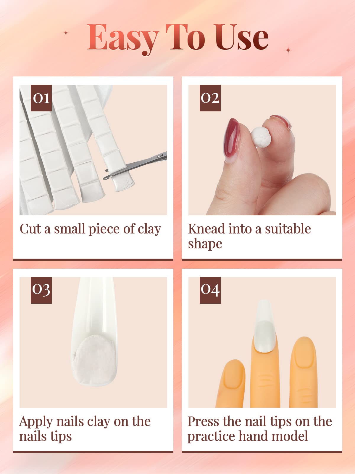 LIONVISON Ręka ćwiczeniowa do paznokci akrylowych, profesjonalne narzędzia do sztuki paznokci z 200 sztuk sztucznych paznokci, ręka ćwiczeniowa do DIY manicure
