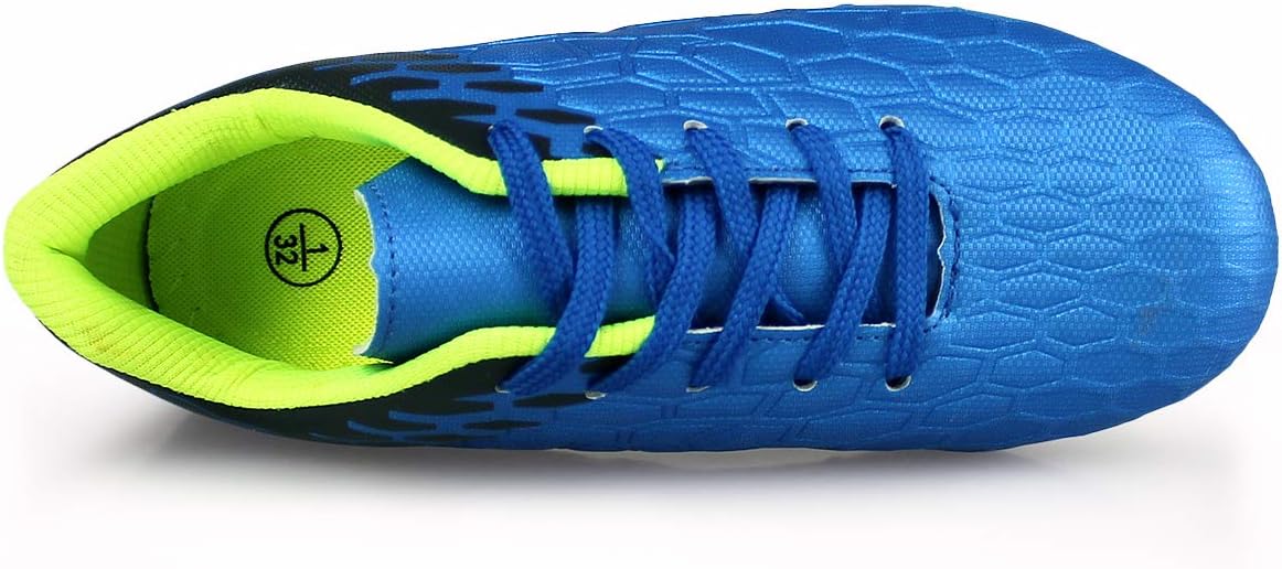 Hawkwell Boys Girls Outdoor Firm Ground Soccer Shoes(Toddler/Little Kid/Big Kid)