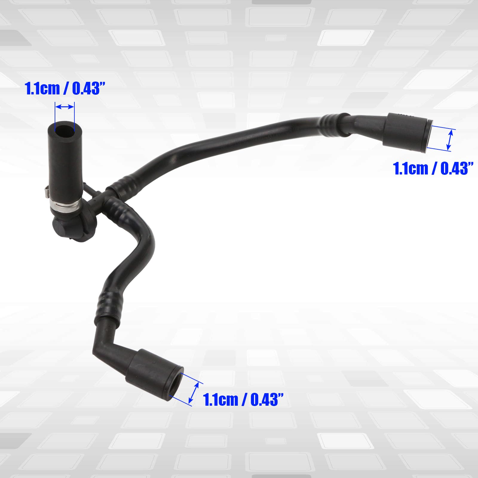 Amazon.com: Brake Booster Vacuum Hose with Check Valve Fit for VW 