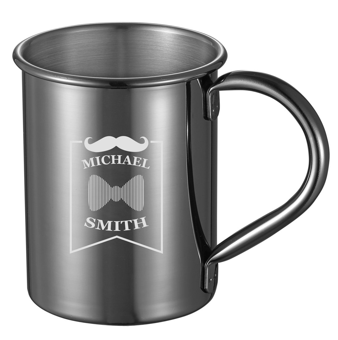 Personalized Visol Elise Gun Metal Finish 13 oz Moscow Mule Mug