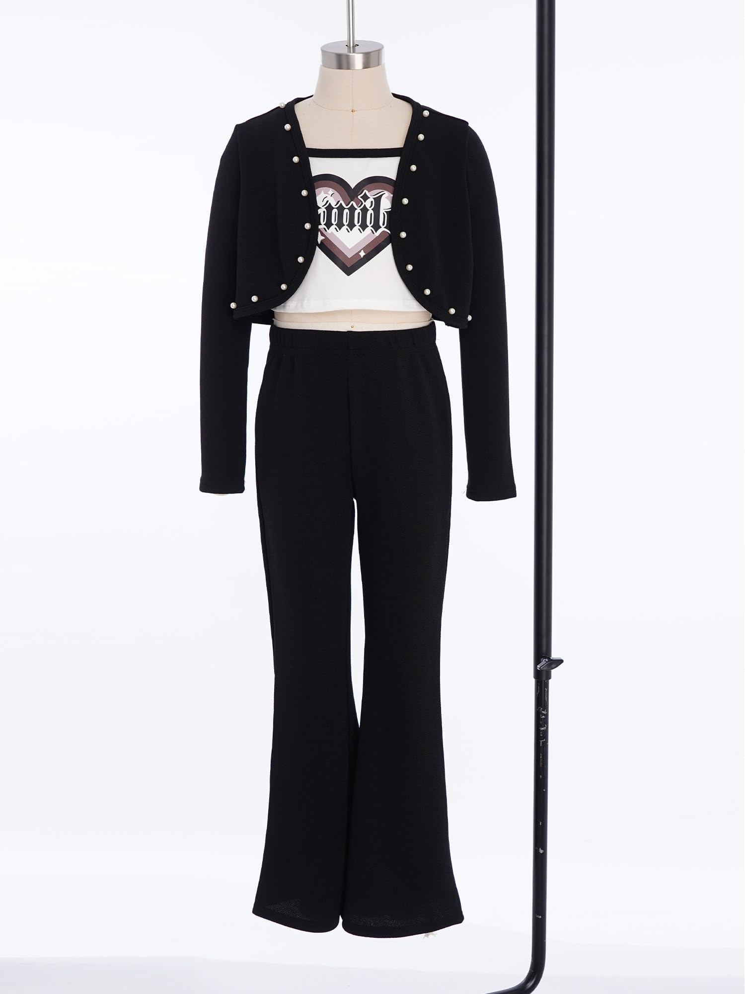 Ensemble De Vêtements Enfant Fille Ensembles Enfant Fille Pantalon Pattes D'Éléphant Tenue Décontractée Combinaison Vacances