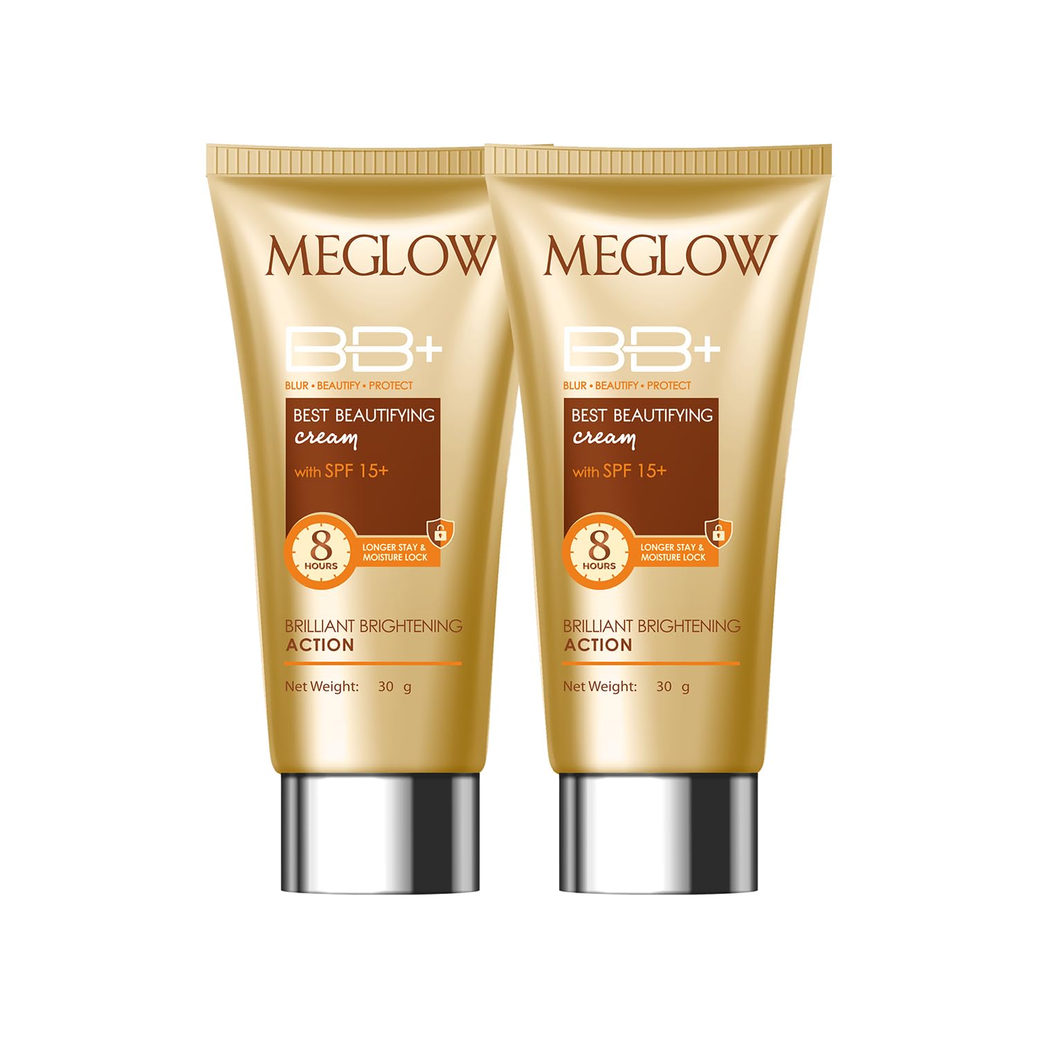Best Beautifying BB+ Cream with SPF 15+ for Face Makeup | Skin brightening Cream for Instant Glow - Pack of 2 (30g each)
