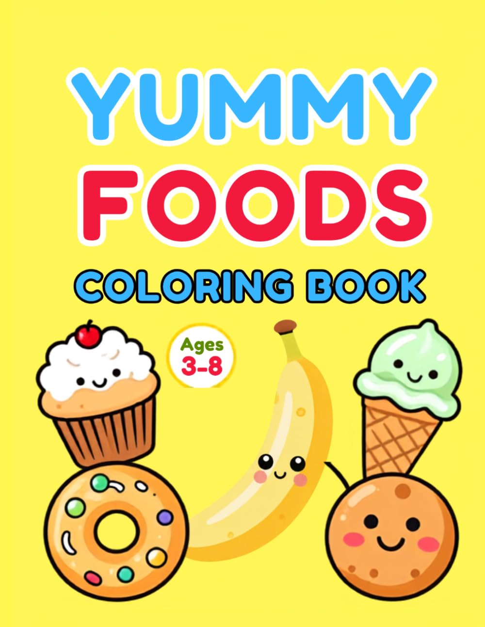 Yummy Foods coloring book