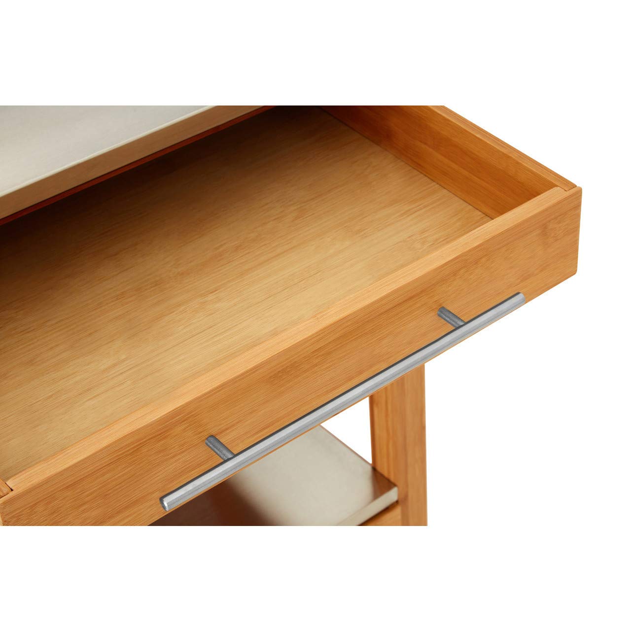 Premier Housewares Carrello da Cucina, Legno, Naturale, 50 x 60 x 87 cm