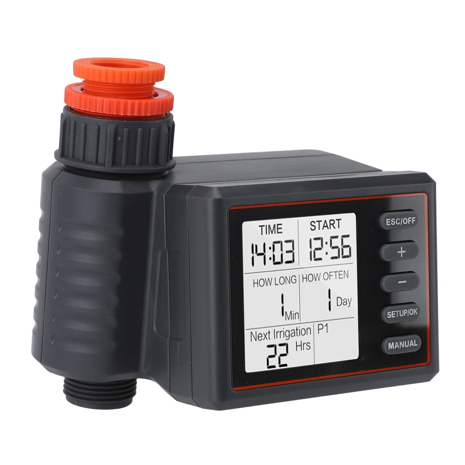Temporizador de rociador Temporizador de Agua Inteligente Controlador de riego automático programable para la Manguera de jardín Material de ABS de jardín al Aire Libre 410g