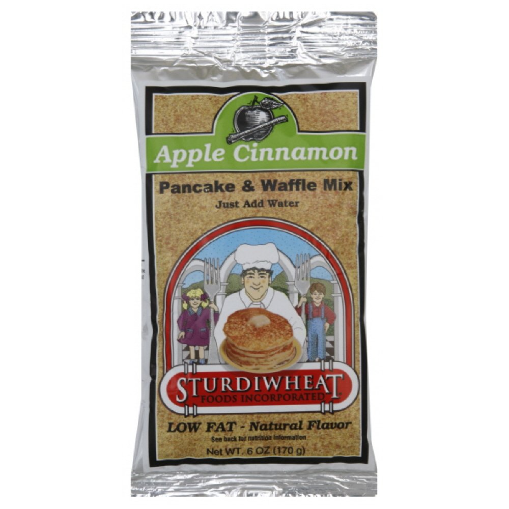 Sturdiwheat Pancake Mix Apple Cinnamon, 6Ounce (Pack of 6) Grocery & Gourmet Food