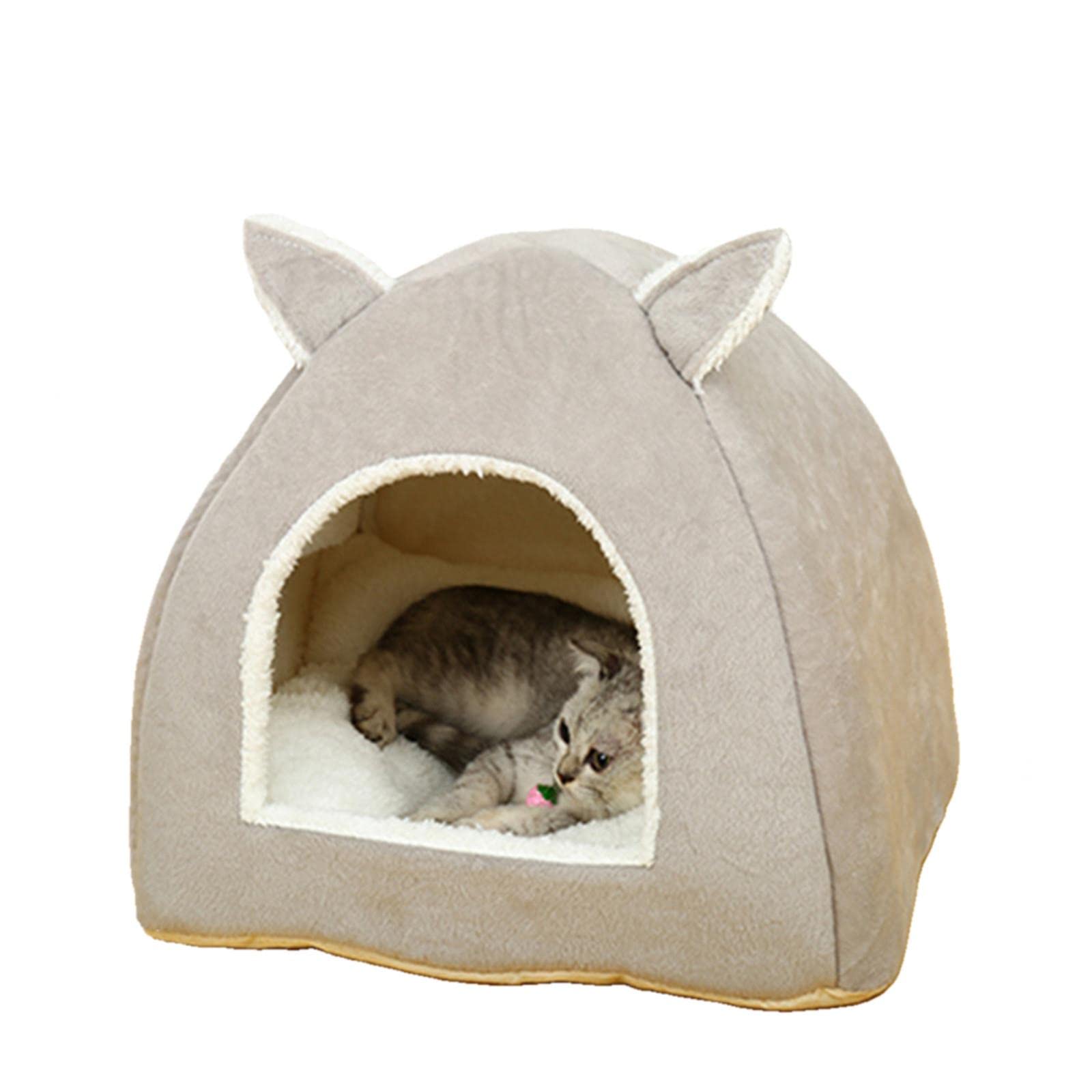 UKKO Letto per Cani Cat House con Un Foro Caldo Morbido Lettini per Animali Domestici Tenda Cucciolo di Cucciolo