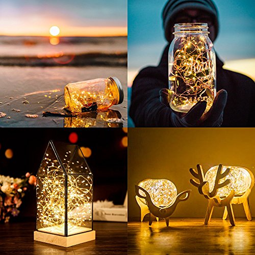 Anjaylia Led Fairy String Lights, 10Ft/3M 30Leds Firefly String Lights Garden Home Party Wedding Festival Decorations Crafting Battery Operated Lights(Warm White) #TOP4