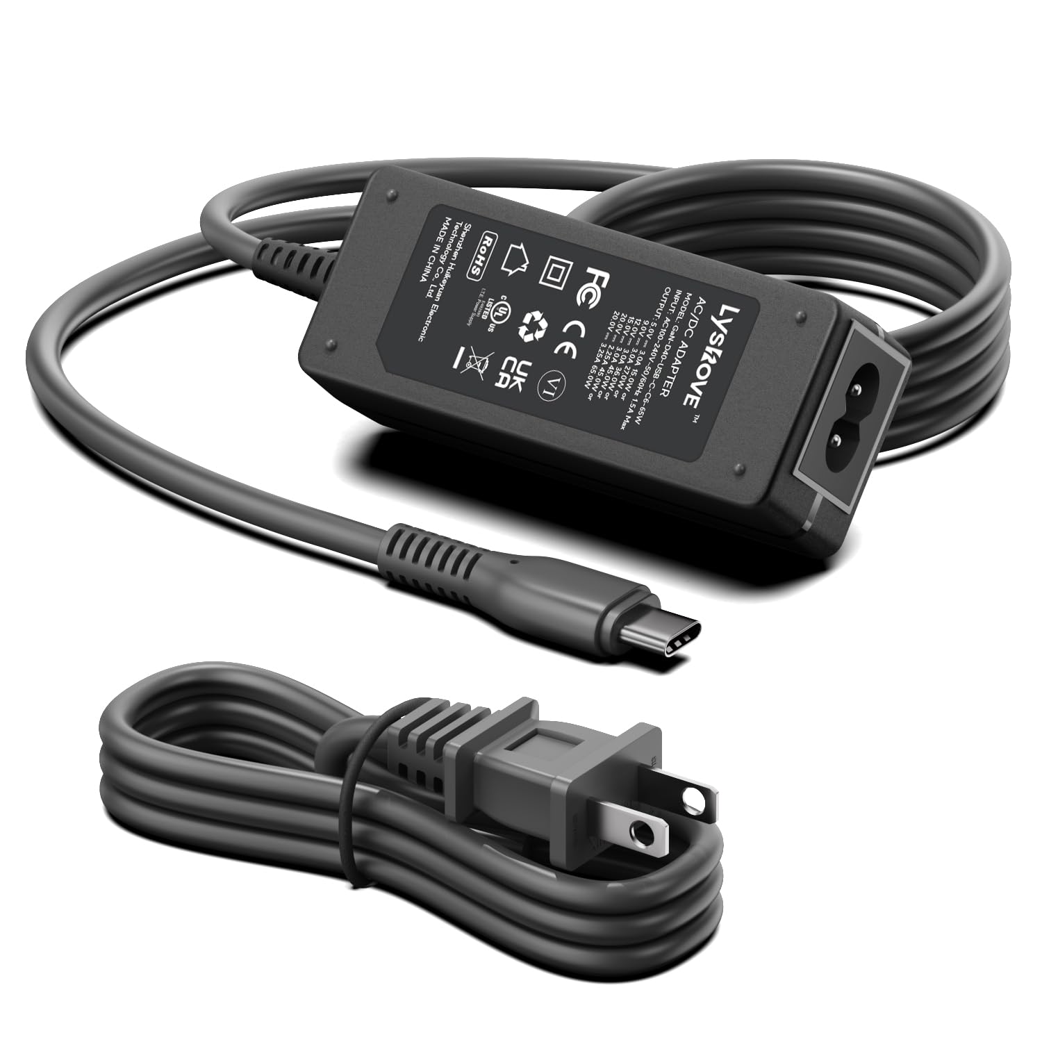 2025 Nuovo caricatore USB C sottile GaN PD 65W adattatore USB-C per Nintendo Switch 2/Switch Lite, Dell AI PC Pro 14 Plus 13 16, DJI Mini 4K/3 Drone, NOCO Boost X GBX155 GP4000 Alimentazione per