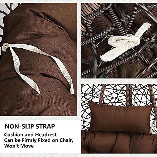 Coussin de balancelle suspendu œuf lavable et rond pour fauteuil de jardin - 6