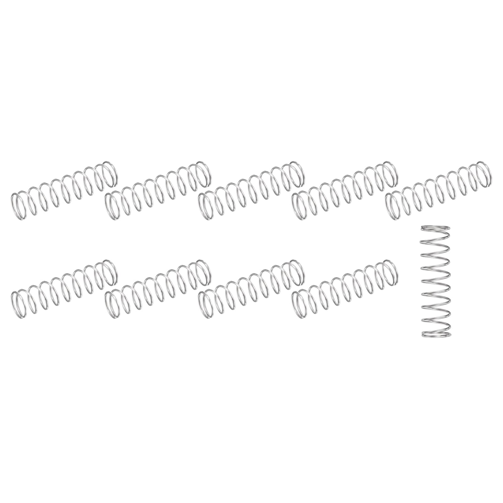 METALLIXITY Compression Springs (0.5x5mm OD,25mm Free Length) 10Pcs,Silver — Amazon image 23