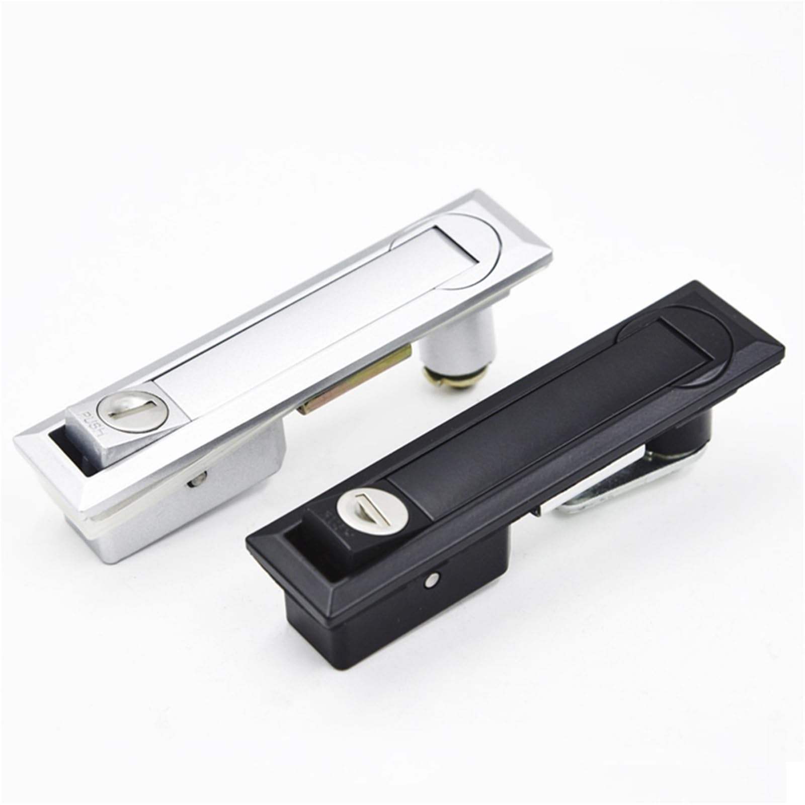 Serrure de porte coulissante à trois points avec poignée pivotante pour armoire