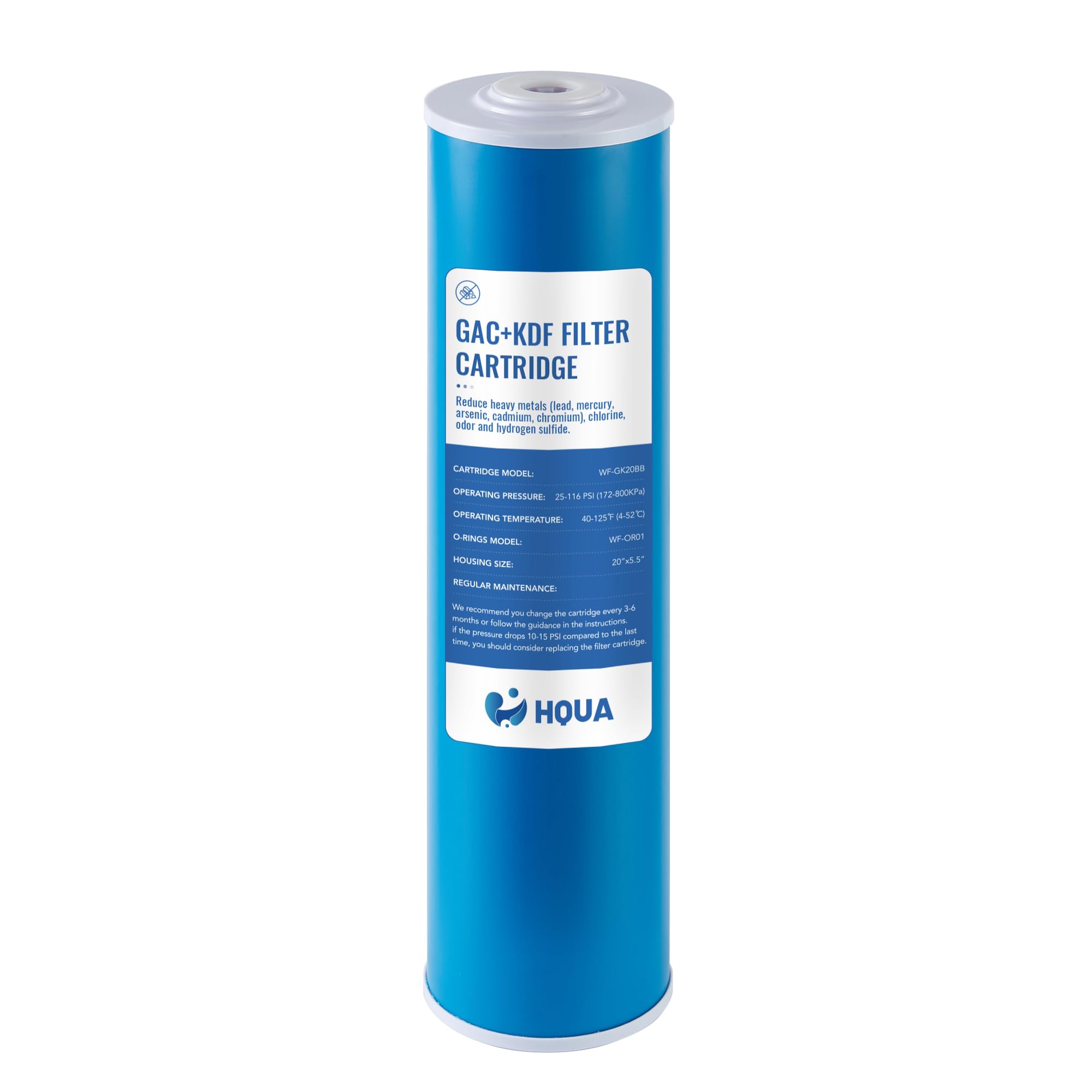 Filtro de carbón activado granular contra el mal olor del agua de casa WF-GK20BB