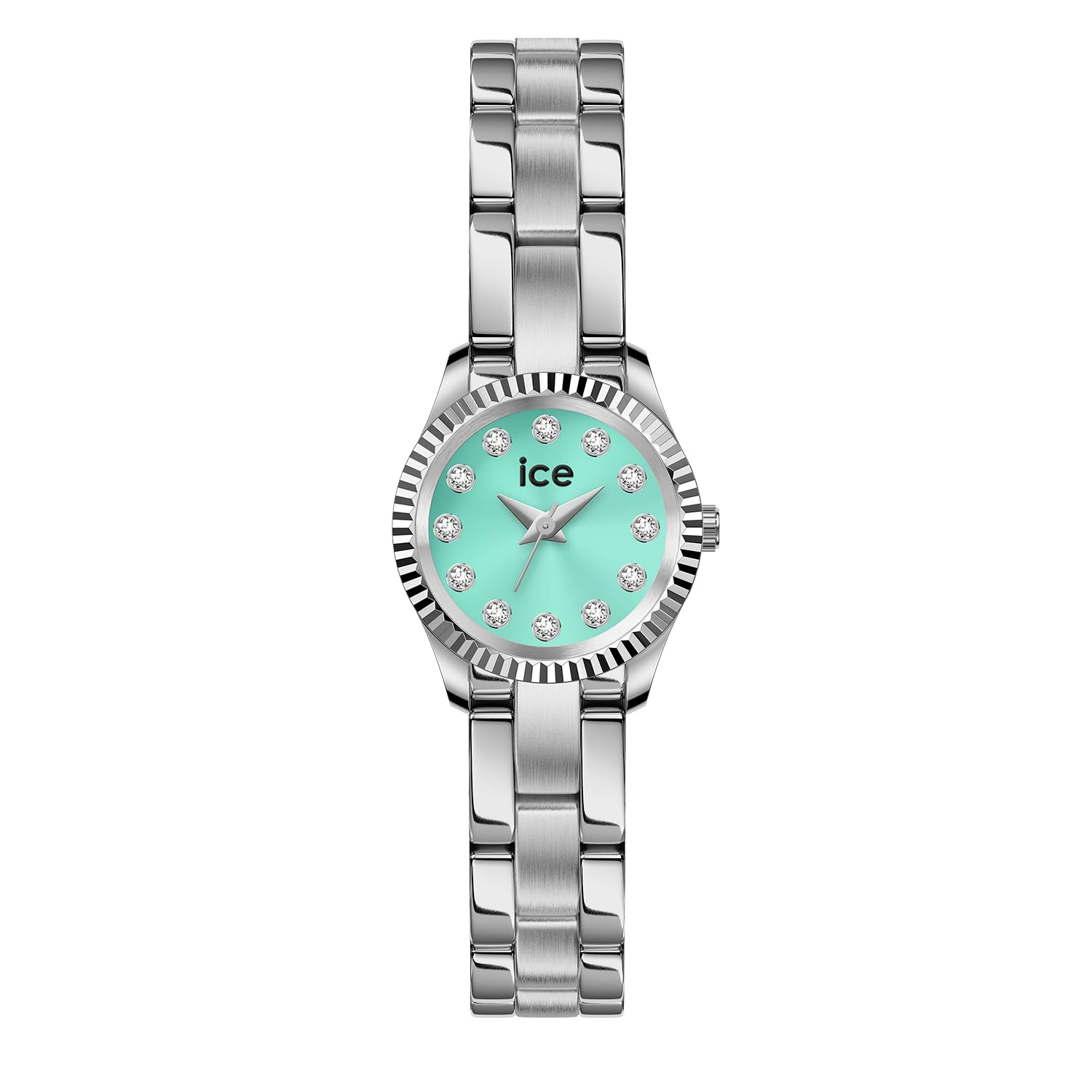 ICE-WATCH - ICE Mimi Silver Turquoise - Montre Tendance argentée Pour Femme avec Bracelet en Acier inoxydable - 025536 (19mm)