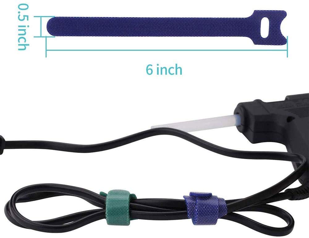 VELCRO® Klett-Kabelbinder Wiederverwendbar - 2,5 Cm X 25 Cm, Schwarz