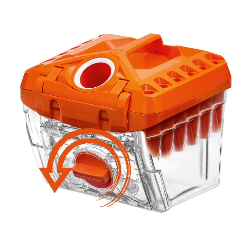 THOMAS ZYKLON-Filterbox,245x205x207 mm (LxBxH), Transparency/Orange