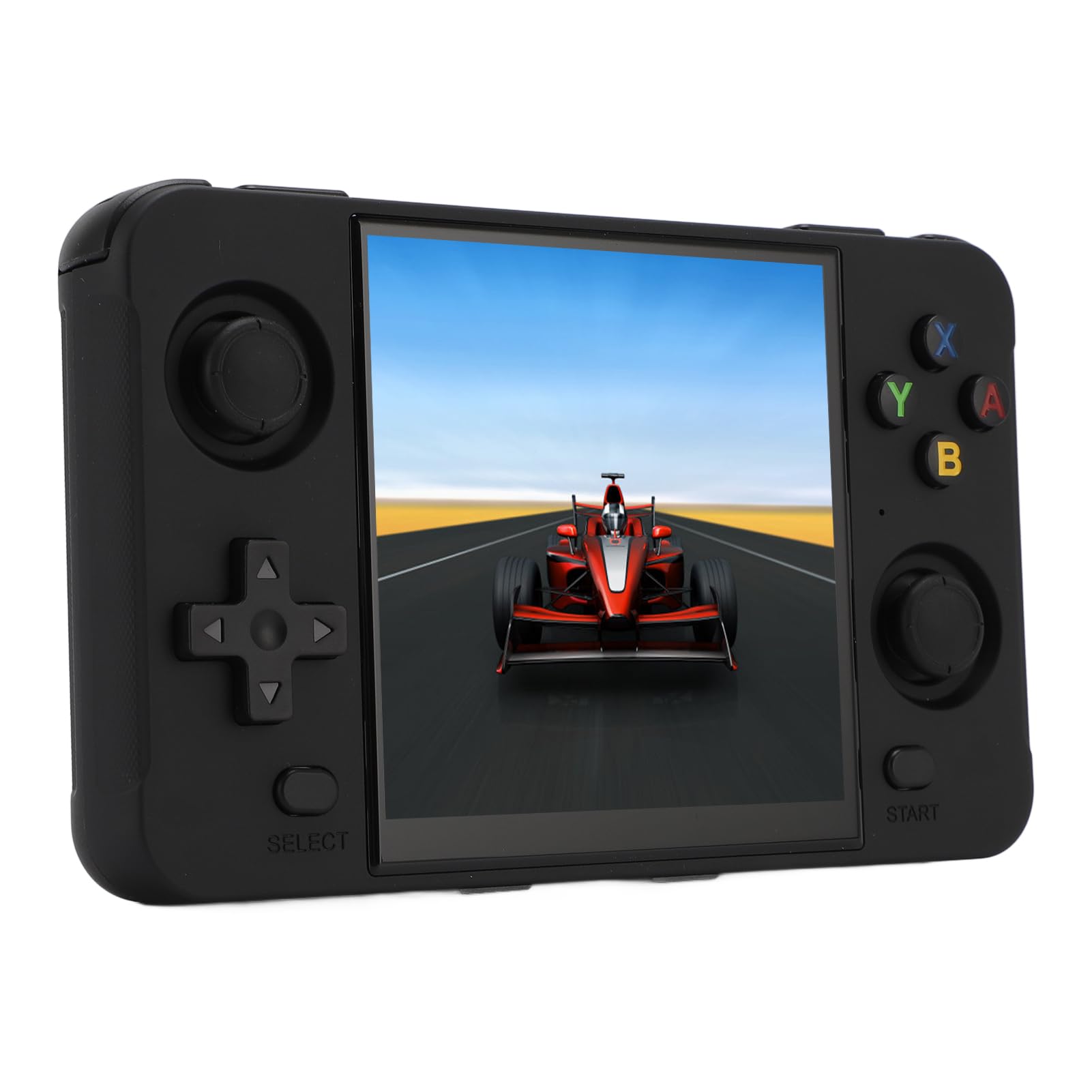 Console di Gioco Portatile con Schermo da 4 Pollici, Console di Gioco Portatile Open Source con Oltre 10.000 Giochi Integrati per Emulatori 3D Mainstream a 64 Bit (Black)