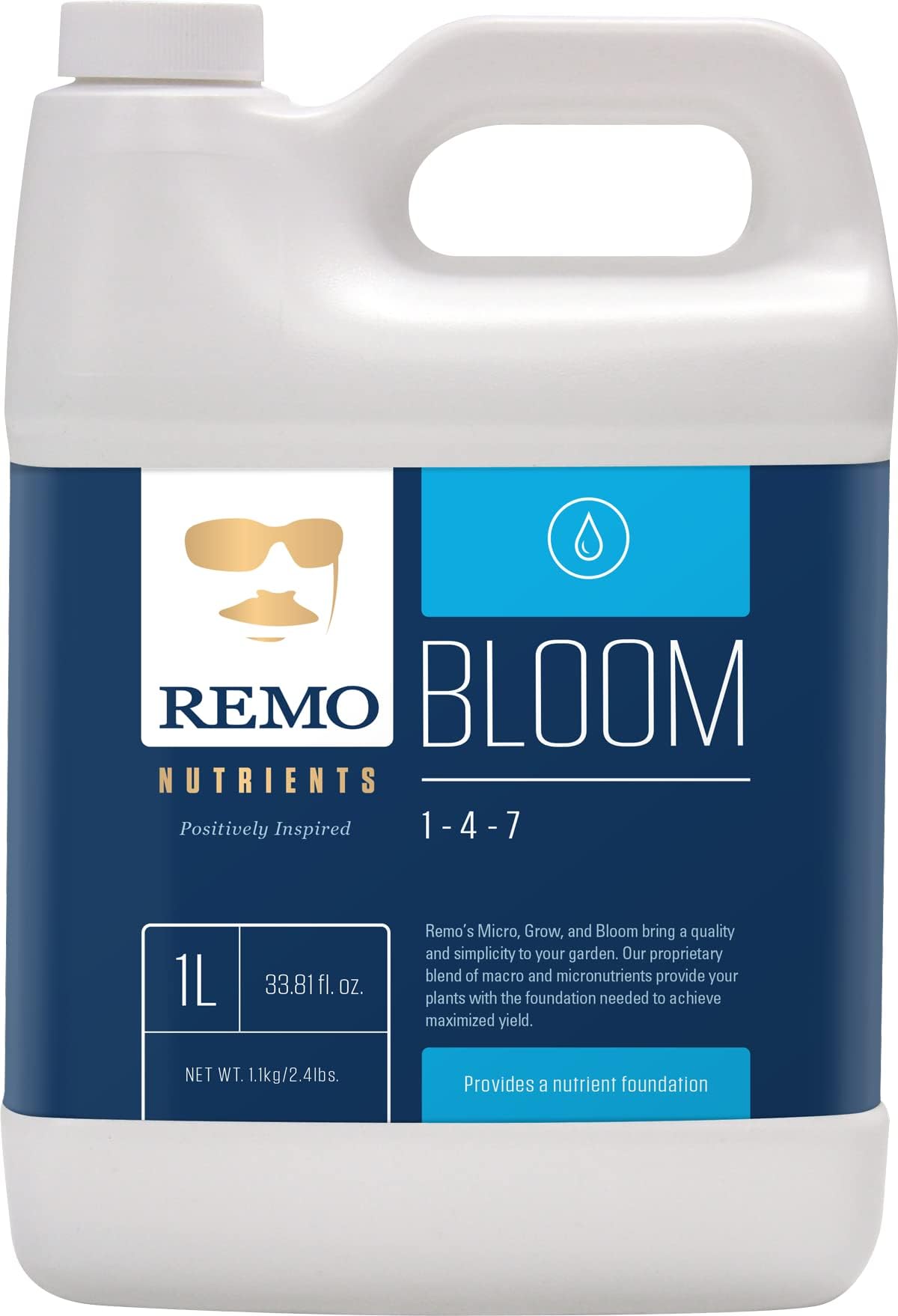 Bloom, 1 Liter Fertilizer for Soil, Soilless, and Hydroponic Gardens